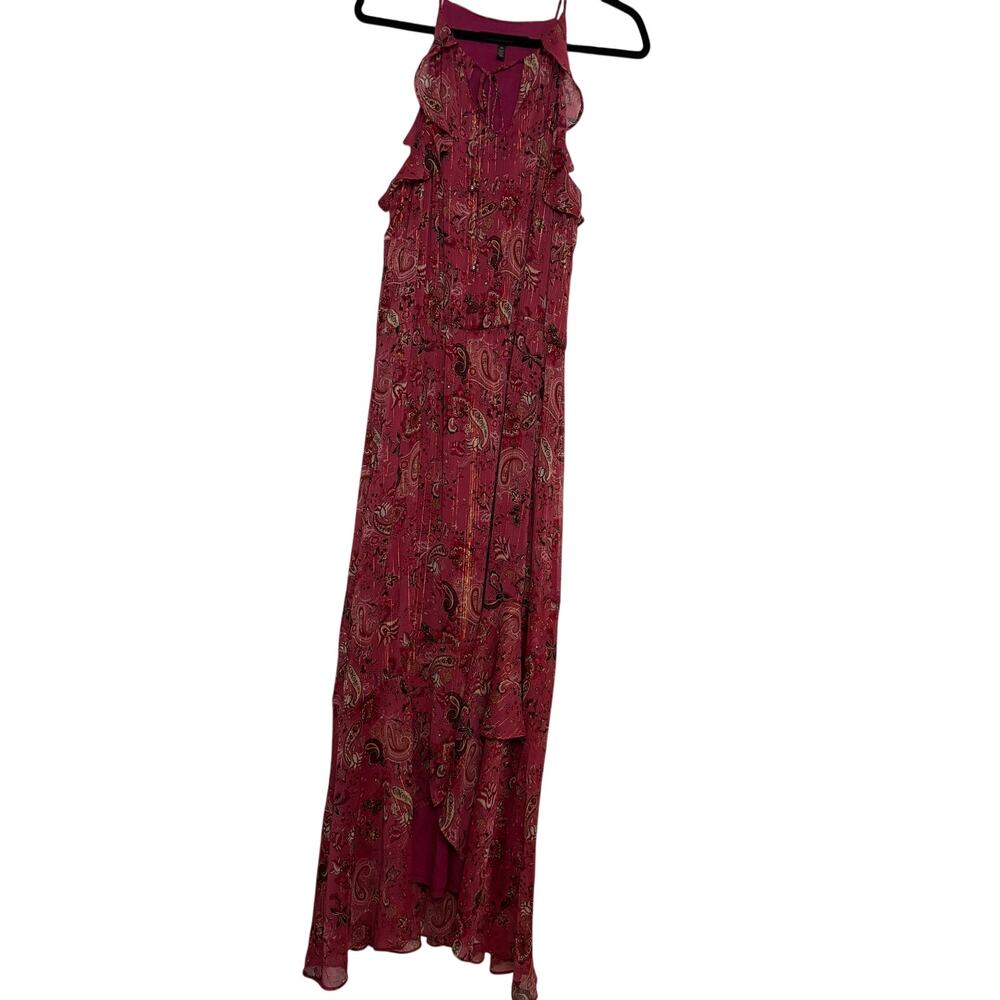 White House Black Market High-Low Dress Pink Sz 16